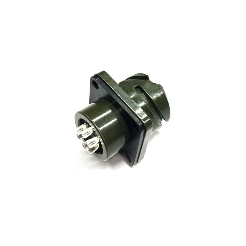 Military Spec Connectors MS3102A14S-6 Circular Connector MIL-DTL-5015 Series Box Mount Receptacle 6 Contacts Solder Pin Bayonet Connector