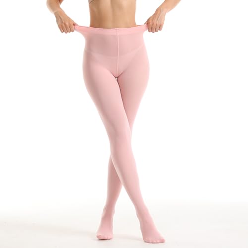 Image of Women's 80 Denier Opaque Tights, Microfiber Run-Resistant, Ultra Soft & Stretchy
