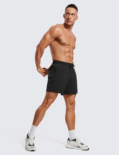 CRZ YOGA Men's 2 in 1 Running Shorts with Liner - 5'' Quick Dry for Workout Sports Athletic with Pockets3