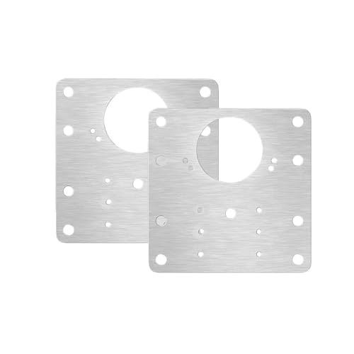 Plaque de réparation de charnière d'armoire en acier inoxydable durable
