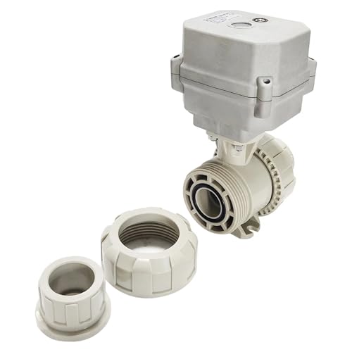 Válvula de bola motorizada DN20 DC12V con rosca BSP y control automático de agua 5