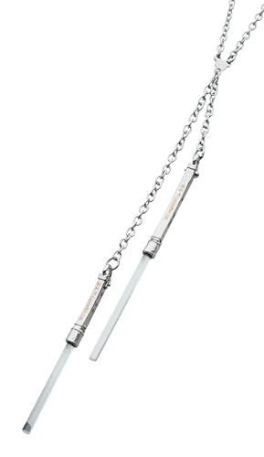 Star Wars Couples Necklace – Ahsoka Double Lightsaber Pendant | Girls Star Wars Necklace, Jewelry Necklaces, Silver Chains2