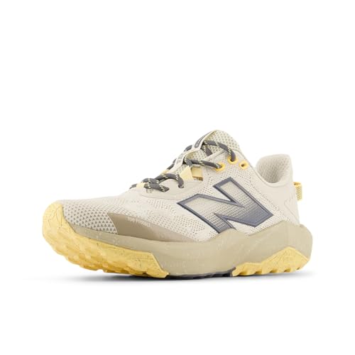 New Balance Women's DYNASOFT Nitrel v6 Trail Running Shoe, Linen/White Peach, 8.5 W
