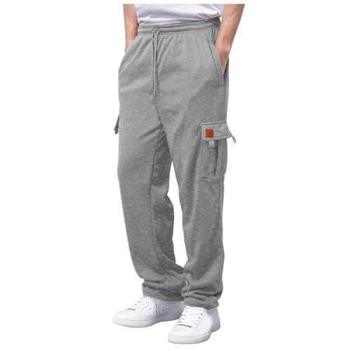 Pantalon de jogging homme taille élastique en lin d'été