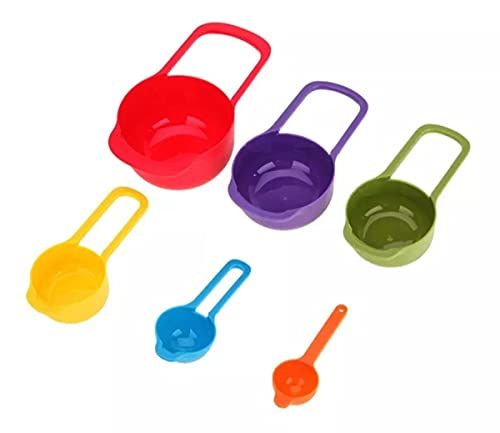 Medidores De Cozinha Xícaras E Colheres Kit 06 Peças