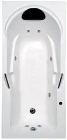 Banheira Hidromassagem Astra Capri Luxo 170cmx80cmx43cm - 01 Jato Acrílico P1 Sem Aquecedor 220v