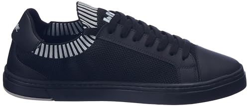 Image of Men's Colorblock Stripes Sneakers Lace-Up Shoes