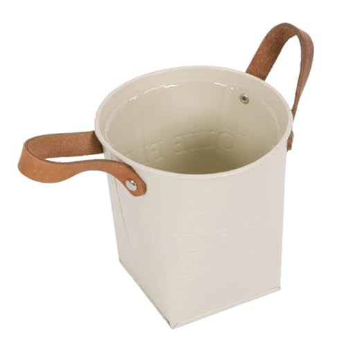 UPKOCH Secchio di Ferro Retrò per Fioriera Manici Vaso di Ferro per Piantare Fiori Secchio Decorativo per Giardinaggio e Arredamento Casa Diametro 8 CM Altezza 13 CM Adatto a