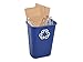 Rubbermaid Commercial Products Deskside Recycling Can, 10.25-Gallon/41-Quart, Blue Recycling Symbol, Plastic, for Bedroom/Bathroom/Office/Under Desk/Sink
