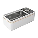 Pulitore ad ultrasuoni multifunzionale – Macchina per la pulizia dei gioielli 450 ml, design compatto facile da usare, tecnologia profonda | per viaggi, dormitorio, casa, bagno, collana