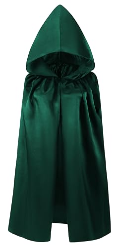 KNELOR Kids Hooded Cloak Robe Halloween Cosutme Cape Fancy Halloween Cosplay Costumes 3 to 16 Years