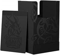 Vista 2 de Arcane Tinmen Dragon Shield Card Deck Box – Shell: Shadow Black/Black Durable & Sturdy TCG, OCG Storage Compatible with Pokemon Yugioh Commander MTG