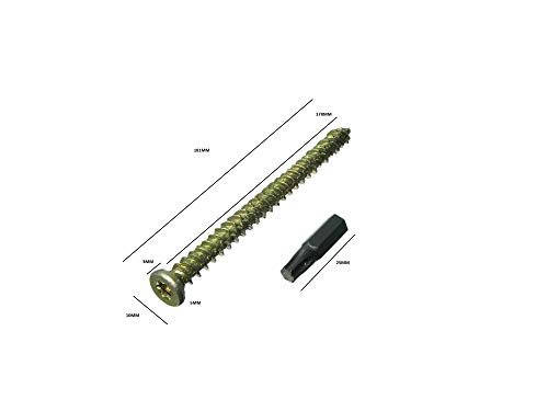 Fixer sans cheville avec la vis à béton Torx pour pose menuiserie