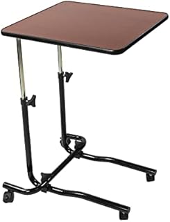 NRS Healthcare M15691 Portable Overbed/Chair Table - Tilting, Adjustable and Wheeled