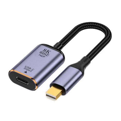 xiwai USB-C Type C Female Source to Mini Displayport DP 1.4 Sink HDTV Cable 8K@60hz 4K@120hz for Tablet Laptop
