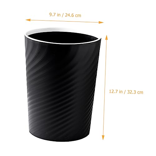 Basurero rectangular de plástico para cocina miniatura 4