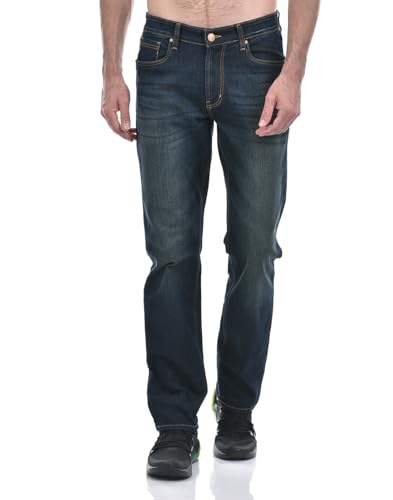 Image of Numero Uno Mens Faded Mid Rise Regular Fit Sustainable Stretchable Jeans