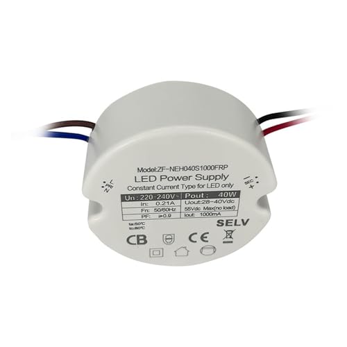 Driver LED rond 36W résout le clignotement des spots sur rail