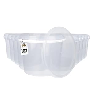 Fixedbyu 4L Transparent Eimer 10er Set