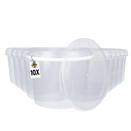 Fixedbyu 4L Transparent Eimer 10er Set