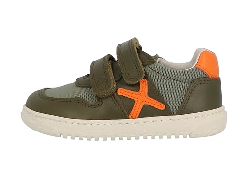 Lurchi 95L4003003 Sneaker, Olive-orange, 34 EU