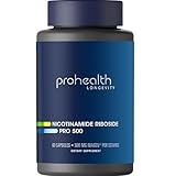ProHealth Nicotinamide Riboside Pro 500. Patented NR Niagen 500mg Plus 250mg TMG. NAD+ Supplement Boosts NAD+. NR Supplement Proven in 300 Studies. 30 Servings