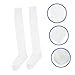 ibasenice 1pair Comfortable White Socks for Men and Women Fencing Socks for Soccer Softball and Football Breathable Thick for Youth and Adults