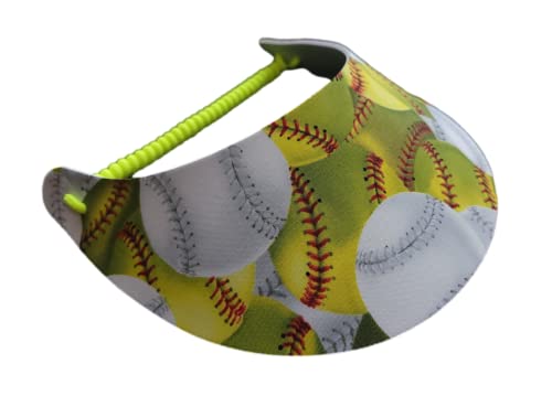 The Incredible Sunvisor Assorted Novelty Designs Perfect for Summer! Made in The USA!! (Softball)
