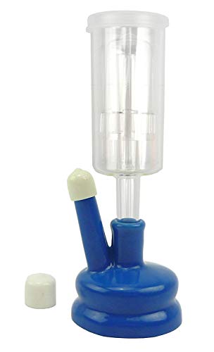3 Piece Cylinder Airlock with Universal Blue 6.5 Gallon Carboy Cap