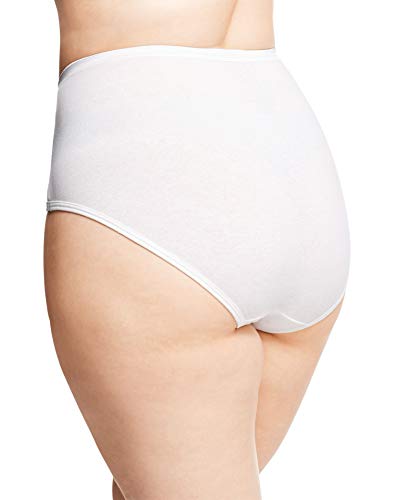 Just My Size Women's Cotton Brief Panty 5-Pack, Blue/Pink Assortment, 10 #TOP2