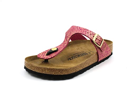 Image of Birkenstock Gizeh Dusty Blue Microfiber Adult Slides Sandals