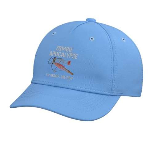 Crossbow I Zombie Apocalypse Baseball Hat, Light Blue