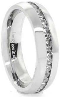 Kingsway Jewelry 4 pcs His and Hers STAINLESS STEEL and Sterling Silver wedding engagement ring set
