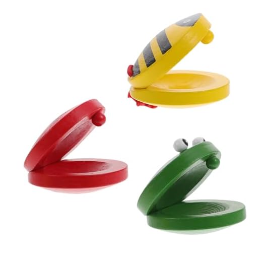 3 Pecas Castanholas De Animais De Desenho Animado Conjunto Infantil Castanholas De Dedo Castanholas Para Adultos Crianças Tábua De Palmas Fofa Percussão Criança Pequena De Madeira