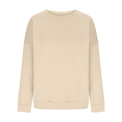 XINGJIAARTS Oversized Sweatshirts For Women Crewneck No Hood Long Sleeve Pullover Loose Fit Cute Y2K Fall Tops Trendy Outfits - image 4