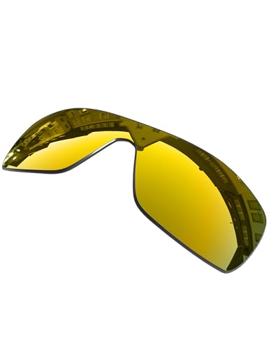 OOWLIT Replacement Lenses Compatible with Oakley Batwolf OO9101 Sunglass 24K Non-polarized