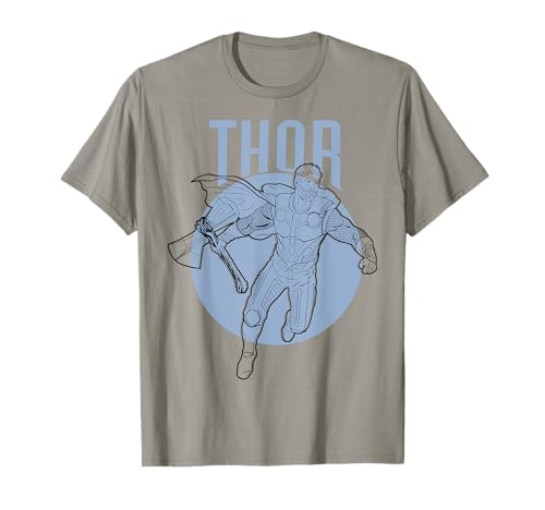 T-shirt Marvel Avengers Endgame Thor noir en coton coupe standard