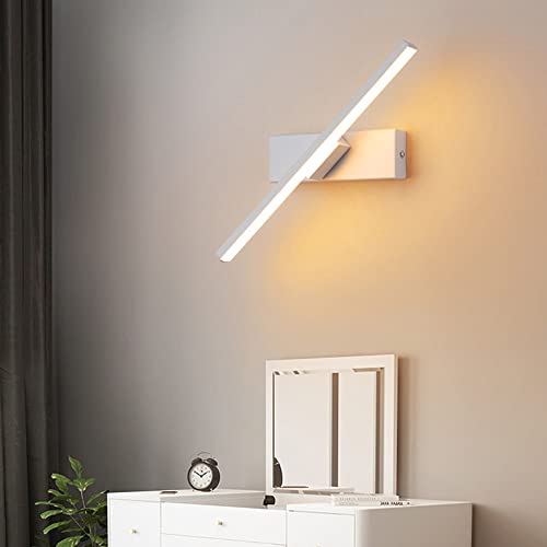 Aplique de pared minimalista de aluminio blanco para iluminación de dormitorio 4