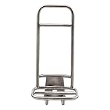 Milageto フロント ブロンプトン用ラック ブロンプトン用強化チタンフロントラック シルバー合金鋼 10kg 30x14x10.5cm