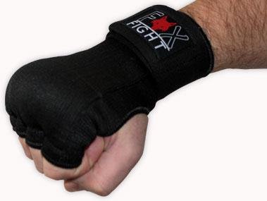 Boxbandagen mit Gel Polsterung hochwertige Qualität Innenhandschuhe mit Handgelenkbandagen Klett Bandagen Stützbandage MMA Boxen Kompressionseffekt Sport Kickboxen Muay Thai Freefight Kampfsport BJJ FOX-FIGHT - 1 Paar