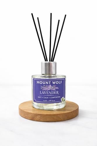 Image of Lavender Reed Diffuser for Home Fragrance | Long Lasting Aromatherapy Premium Diffuser | Relaxing Floral Lavender Scent for Bedroom, Living Room & Office