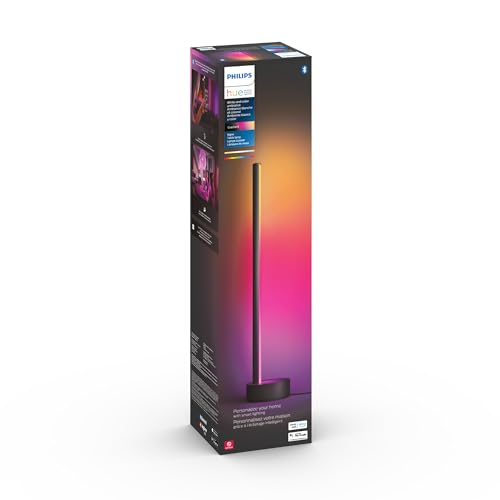 Philips Hue Signe Smart Table Lamp, Black, 1 Pack, White & Color Ambiance LED Color-Changing Light, Control LED Lamp with Hue App, Works with Alexa, Google Assistant, Apple HomeKit by Philips Hue - Image 4