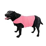 KittyStar Breathable Dog Shirt for Thunderstorm, Dog Anxiety Vest Jacket Warp,Puppy Calming Coat Anxiety Relief (XL,Pink)