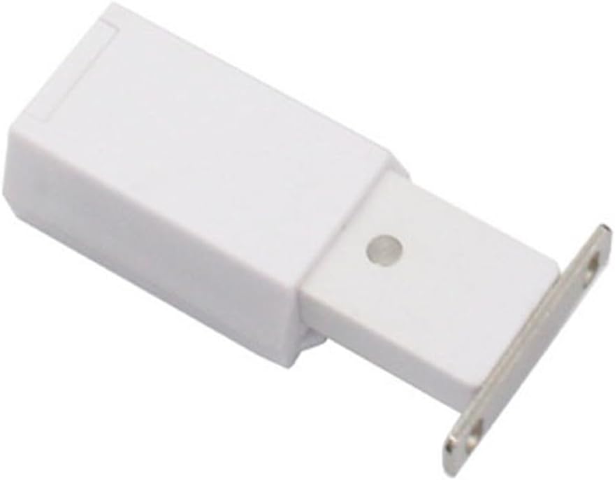 Heavy Duty Push-to-Open Cabinet Catch Sliding & Closet Doors – Invisible Door Bumper with Zinc Alloy Core, Suitable Interior Doors to 2.5m and 125kg Load(White)