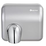 KSITEX Handtrockner Kommerziell, Schneller Elektrischer Händetrockner wandmontiert, 2300W, Automatischer Sensor, für Toilette, Bad (2300W, Edelstahl)