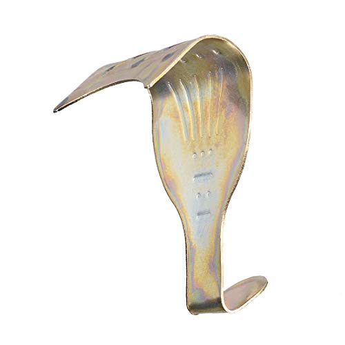 Image of uxcell Solid Picture Hooks Hangers Rail Hanging Hook Color Zinc-Plated 52mmx34mm Bronze 30pcs