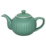 GreenGate Teekanne Alice Dusty Green