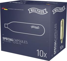 Walther Premium CO₂-Kapseln, 10er-Pack, für CO₂-Druckluftwaffen Walther Premium CO₂-Kapseln, 10er-Pack, für CO₂-Druckluftwaffen