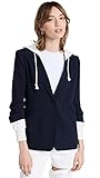 Cinq à Sept Women's Hooded Khloe Blazer, Navy/Ivory, 4