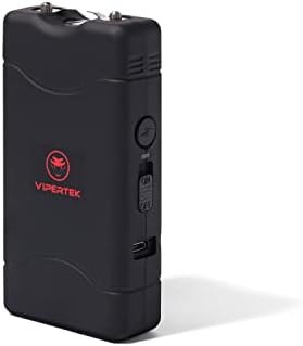 VIPERTEK VTS-880-36 Billion Mini Stun Gun - Rechargeable with LED Flashlight, Black
